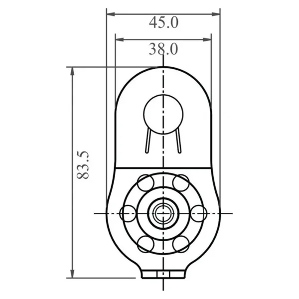 Pojedynczy bloczek aluminiowy