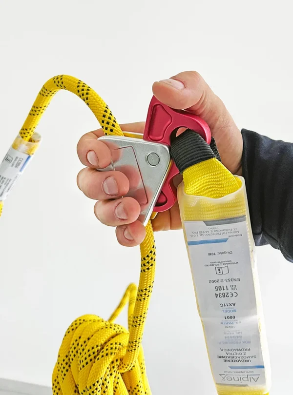 Hamulec do liny, urządzenie samozaciskowe na linie Hamulec do liny, urządzenie samozaciskowe na linie