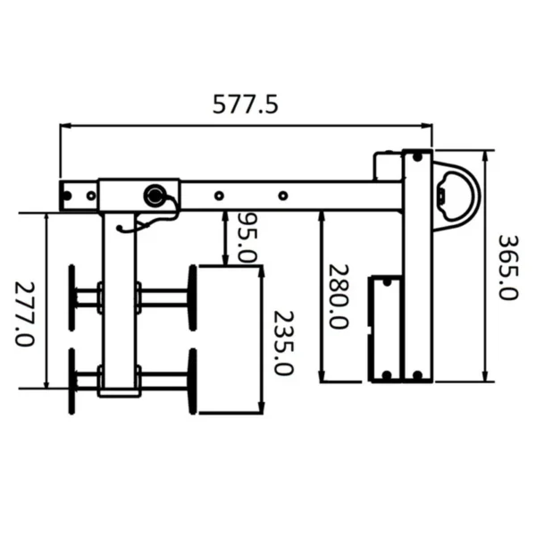 Punkt kotwiczenia na murek attyki Punkt kotwiczenia na murek attyki