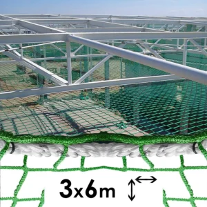 Siatka asekuracyjna pozioma typ S wymiaru 3x6m