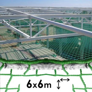 Siatka asekuracyjna pozioma typ S wymiaru 6x6m