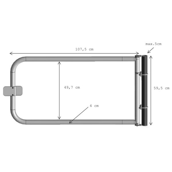 Bramka samozamykająca wymiary Bramka samozamykająca wymiary