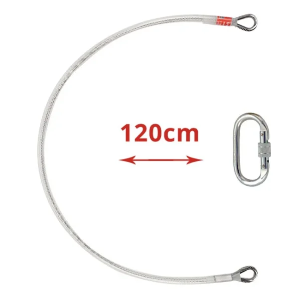 Zaczep linkowy 120cm z karabinkiem alpinex Zaczep linkowy 120cm z karabinkiem alpinex