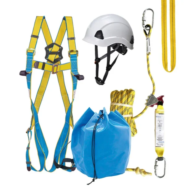 Zestaw asekuracyjny do odśnieżania dachu